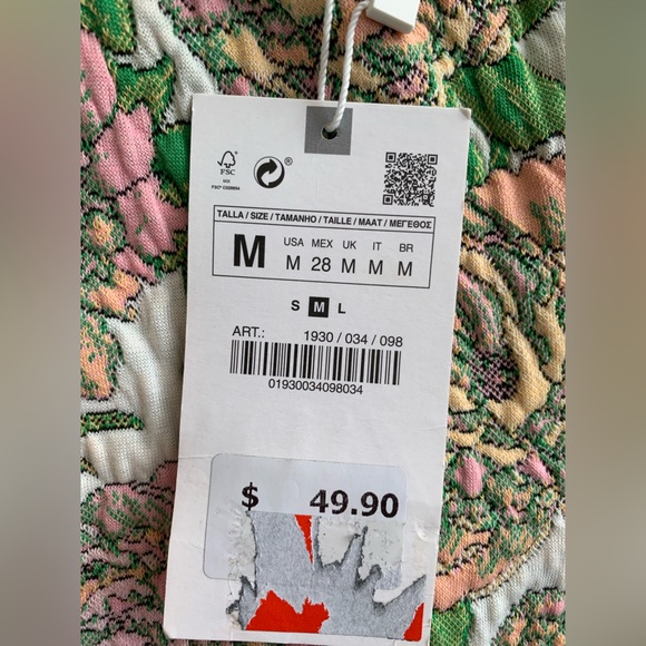 Zara floral dress with the tag - Picture 4 of 4